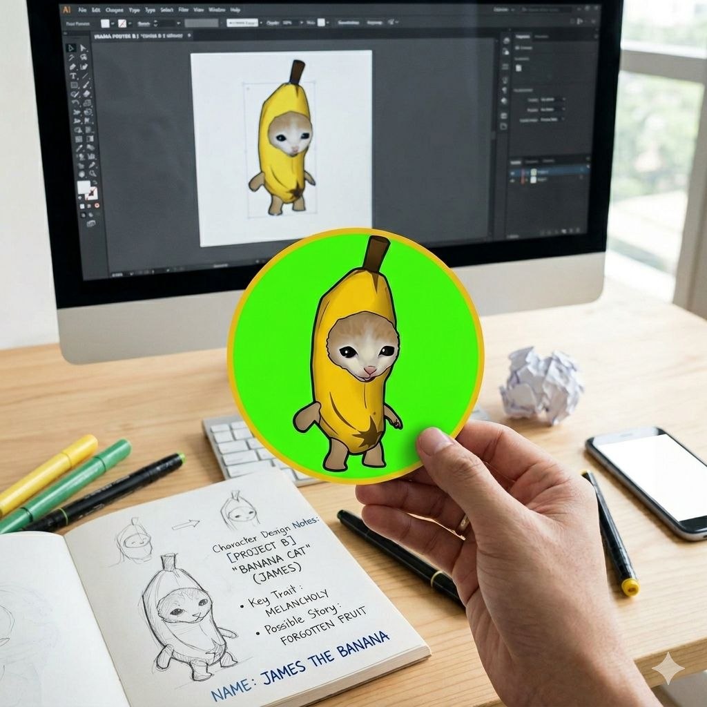 Banana Cat character design notes